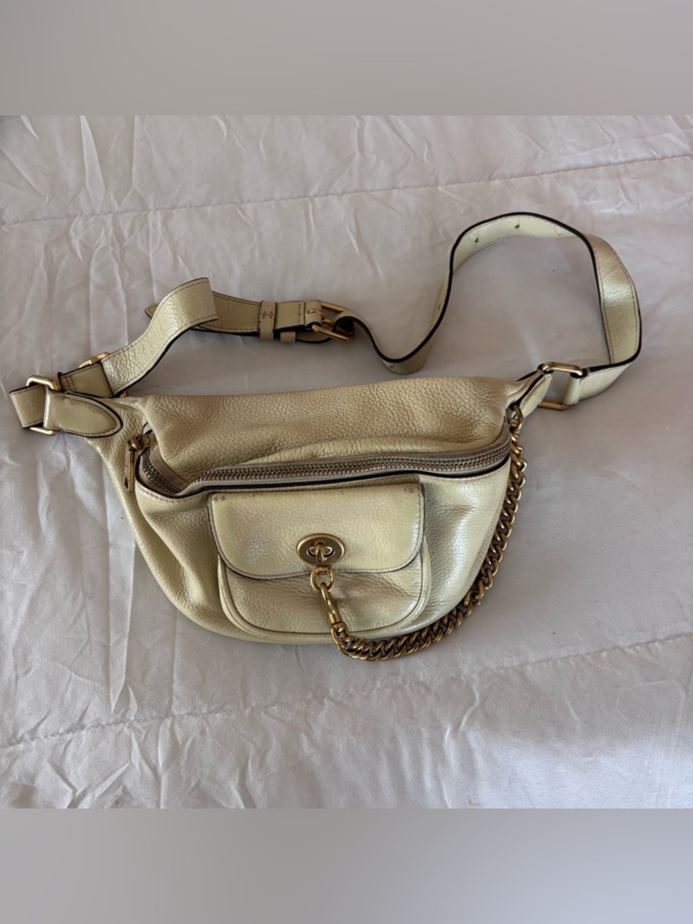 Limited edition Coach x Jennifer Lopez Belt bag- mint